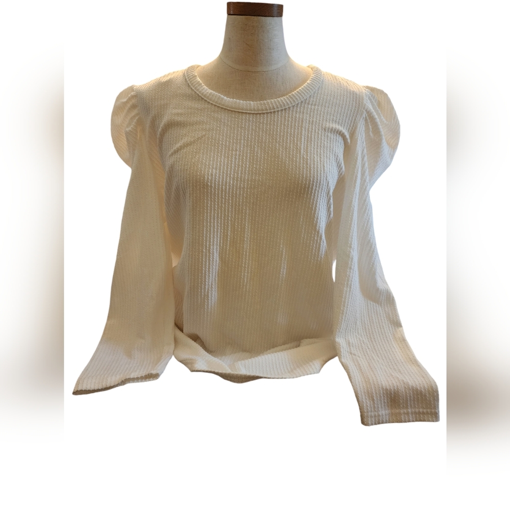 Stem and Vine, White Top, 1X
